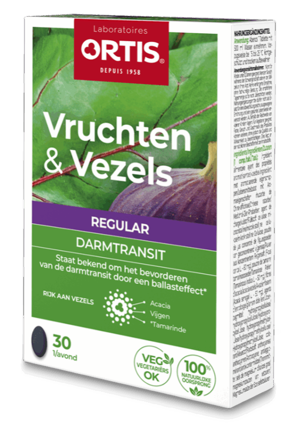 Ortis Vruchten & Vezels Regular Darmtransit Tabletten