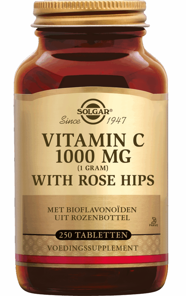 Solgar Vitamine C with Rose Hips (Rozenbottel) 1000 mg Tabletten