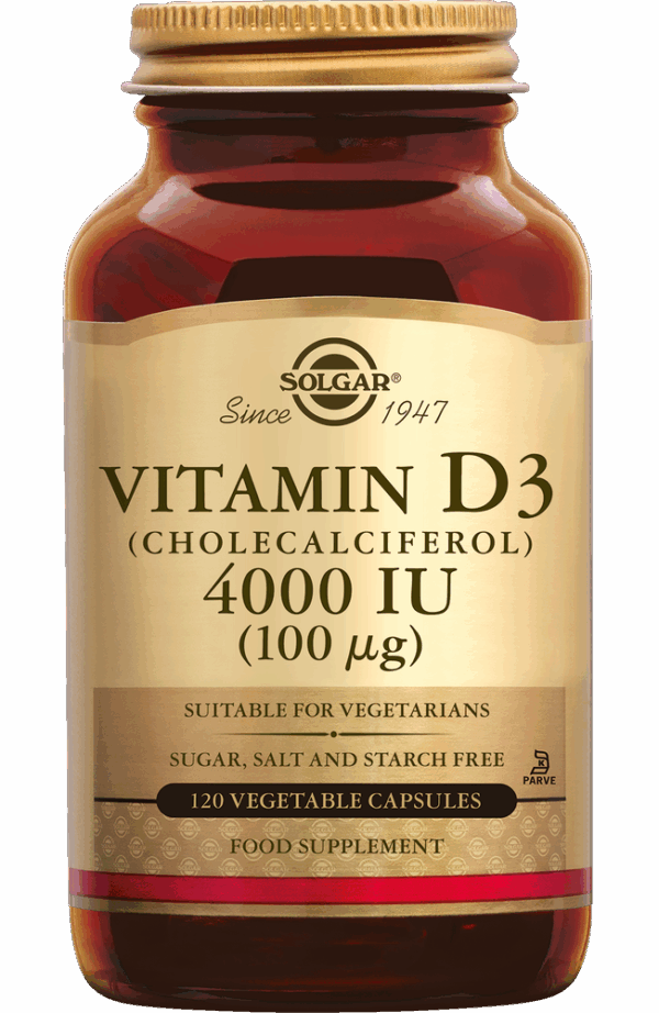 Solgar Vitamine D3 4000 IU Capsules