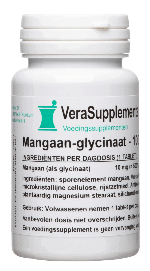 VeraSupplements Mangaan Glycinaat Tabletten