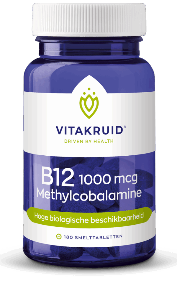 Vitakruid B12 1000 mcg Actief Methylcobalamine Vitamine 180