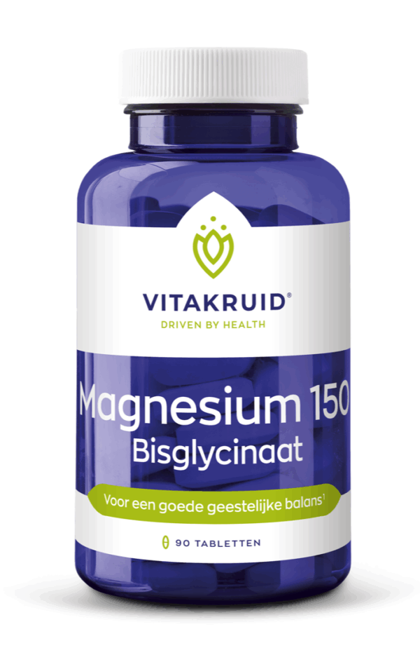 Vitakruid Magnesium 150 Bisglycinaat met 200mg L-Taurine 90