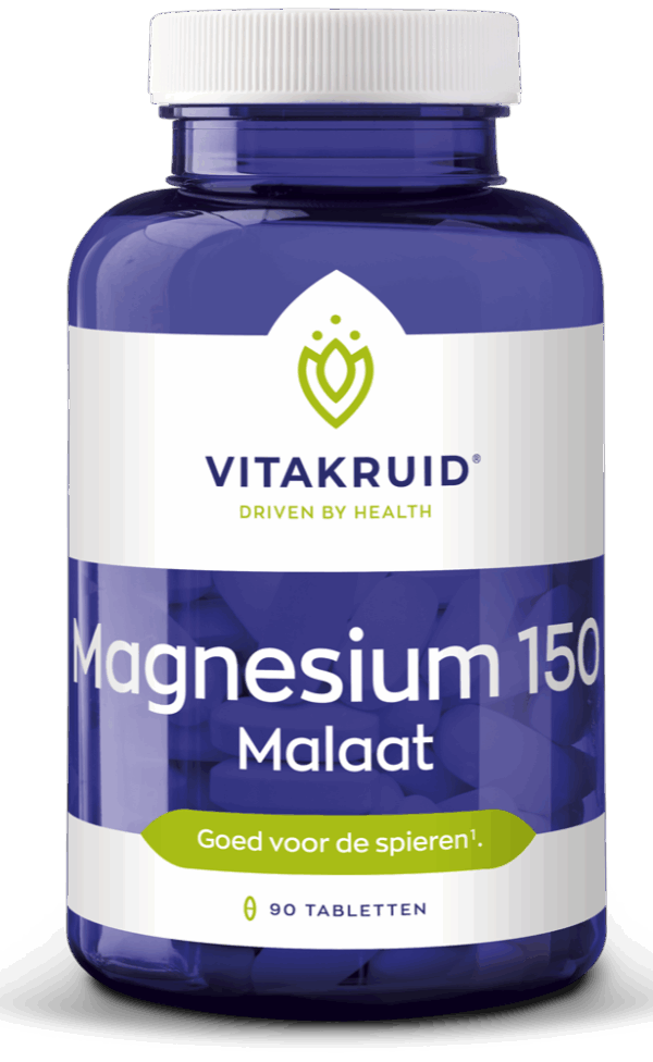 Vitakruid Magnesium 150 Malaat met Vitamine B6 (P-5-P) 90