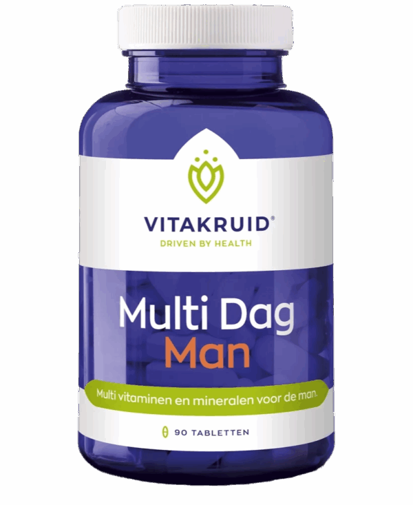 Vitakruid Multi Dag Man 100% Vegan Tabletten