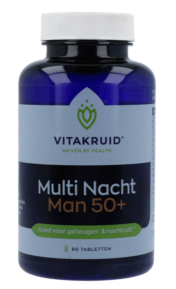Vitakruid Multi Nacht Man 50+ 100% Vegan 90