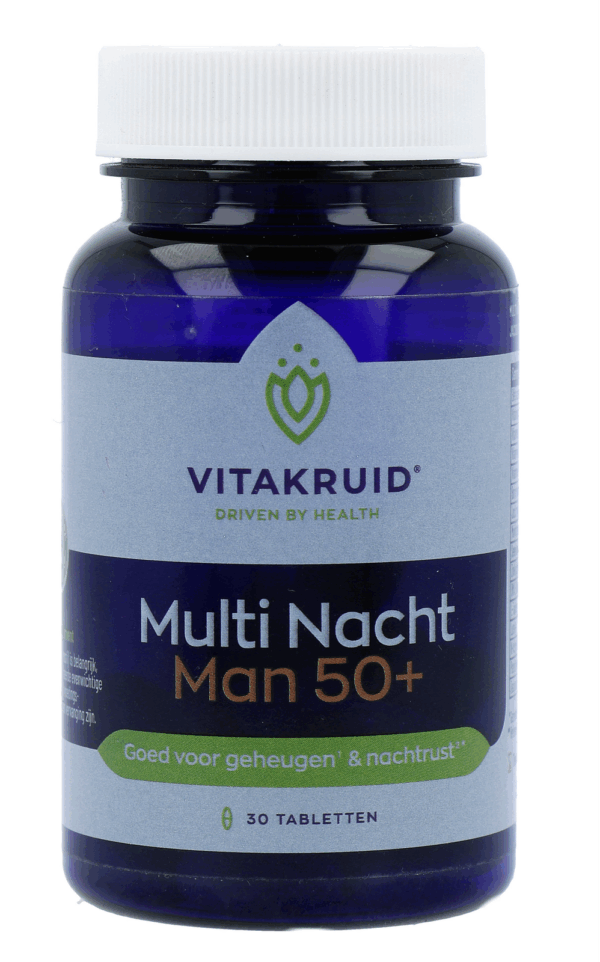 Vitakruid Multi Nacht Man 50+ 100% Vegan 30