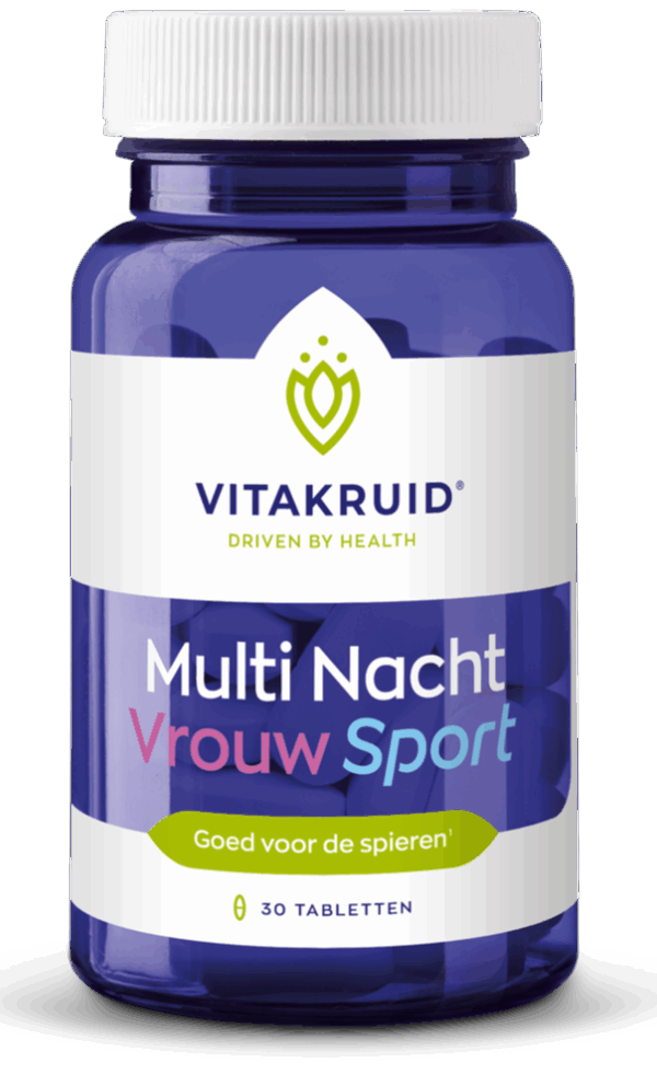 Vitakruid Multi Nacht Vrouw Sport 100% Vegan 30