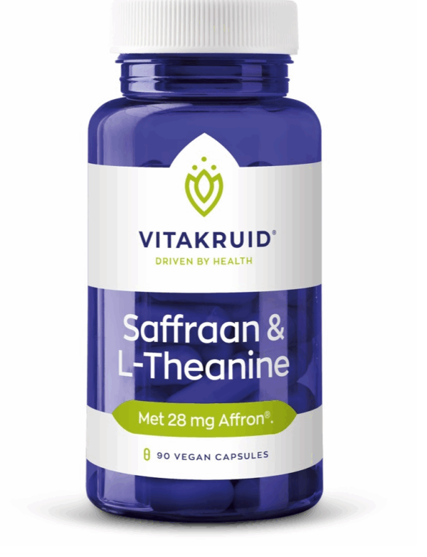 Vitakruid Saffraan 28 mg (Affron®) & L-Theanine Groene Thee 90