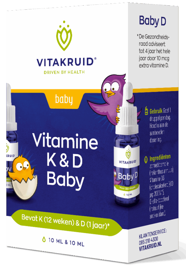 Vitakruid Vitamine K en D Baby druppels