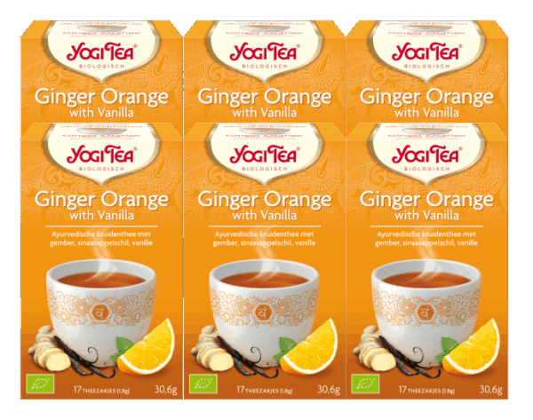 Yogi Tea Ginger Orange With Vanilla Voordeelverpakking