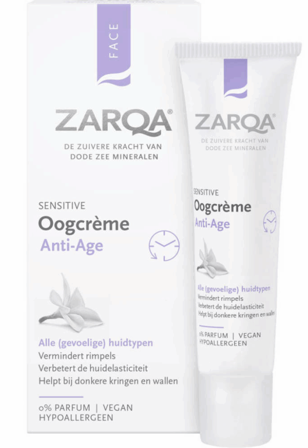 Zarqa Sensitive Oogcrème Anti-Age met Dode Zee mineralen