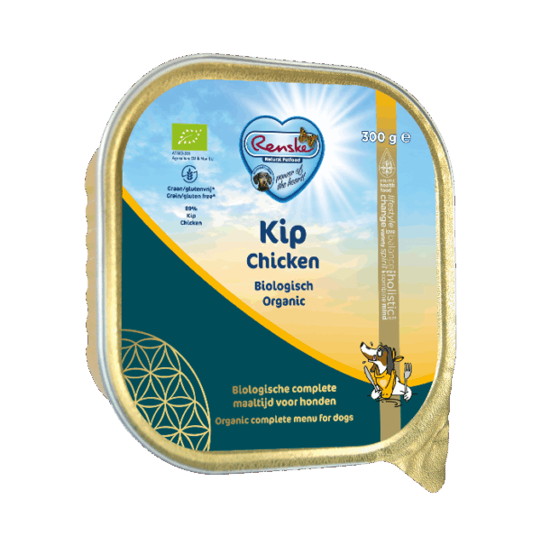 Renske biologisch vers gestoomde kip 9 x 300 gram (LET OP! THT: 8-2025)