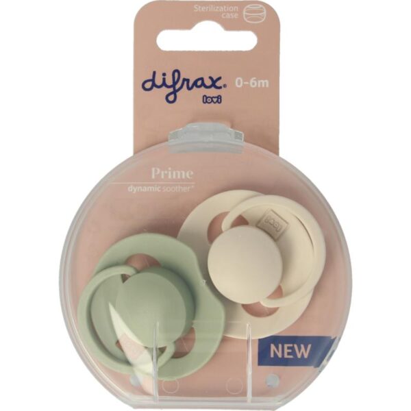 Difrax Fopspeen prime 0-6 maanden assorti