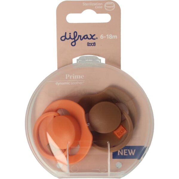 Difrax Fopspeen prime 6-18 maanden assorti
