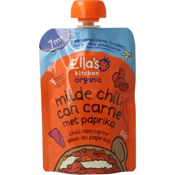 Ella&apos;s Kitchen Milde chili con carne met paprika 7+ maanden bio