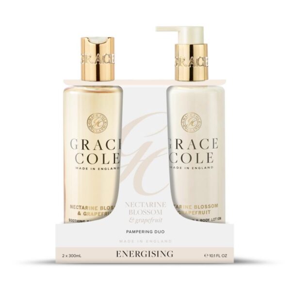 Grace Cole Nectarine blossom & grapefruit body care duo