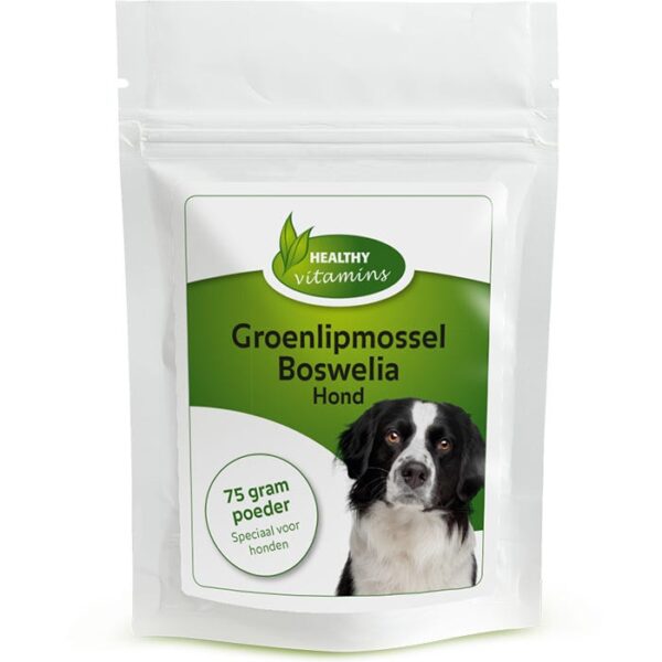 Groenlipmossel-Boswellia Hond | 75 gram | Vitaminesperpost.nl