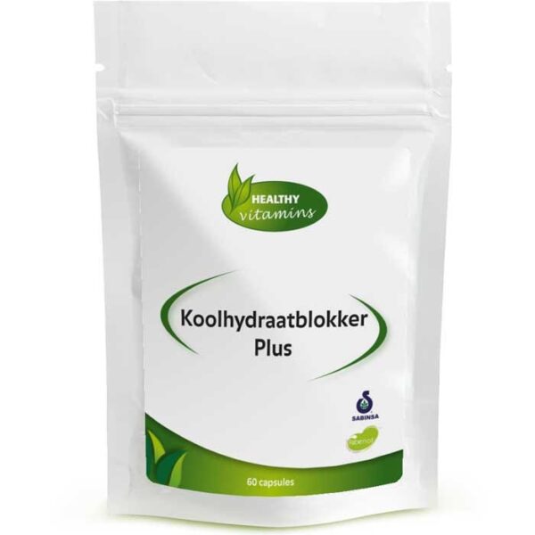 Koolhydraatblokker Plus | 60 vegan capsules | vitaminesperpost.nl