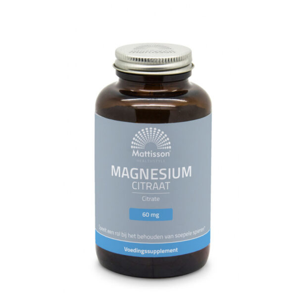 Magnesium Citraat 60 mg - 180 capsules