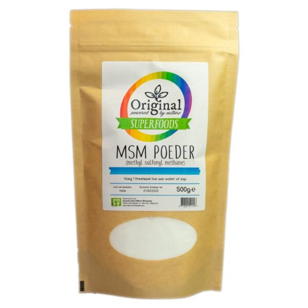 Original Superfoods MSM Poeder - 500 Gram