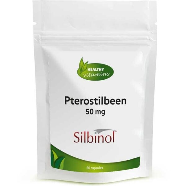 Pterostilbeen | 50 mg | dimethylresveratrol | Sterk | Silbinol® | Vitaminesperpost.nl