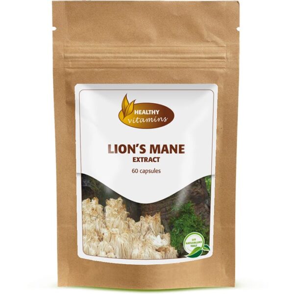 30% Stapelkorting | Lion&apos;s Mane extract | 60 capsules | Vitaminesperpost.nl