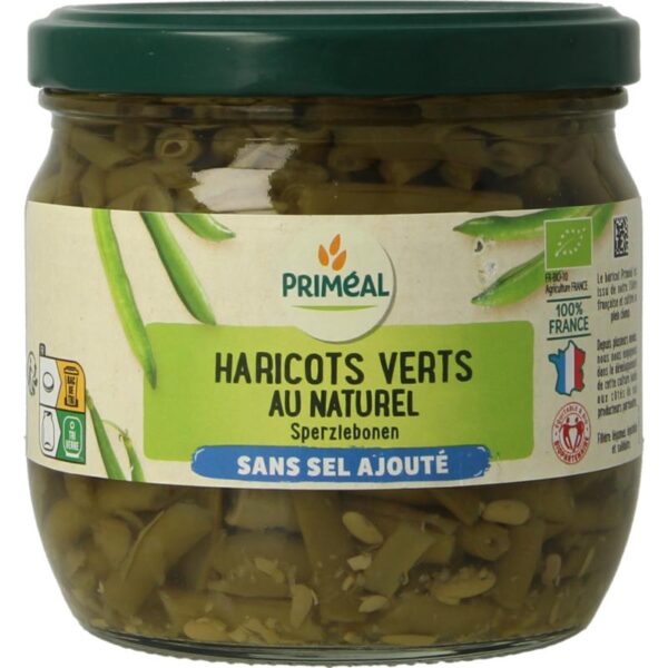 Primeal Haricot verts zonder toegevoegd zout bio