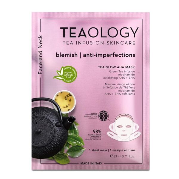 Teaology Tea glow aha mask purifying