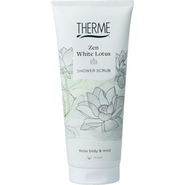 Therme Zen white lotus shower scrub