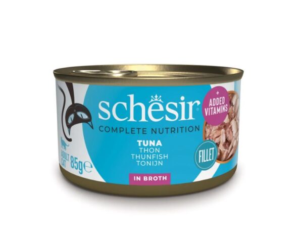 Schesir Complete Nutrition Tonijn in Bouillon natvoer kat 85 gram