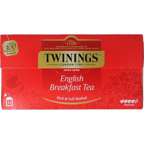 Twinings English breakfast thee envelop zwart