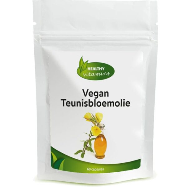 Vegan Teunisbloemolie | 60 capsules | GLA | vitaminesperpost.nl