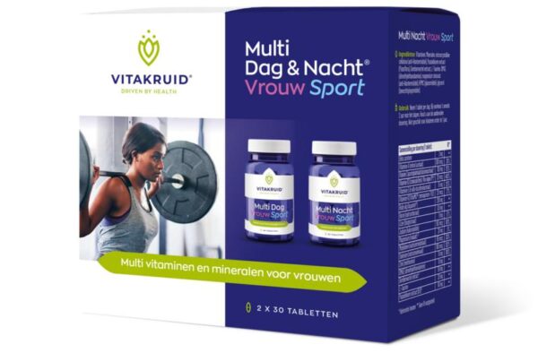 Vitakruid Multi dag & nacht vrouw sport 2 x 30