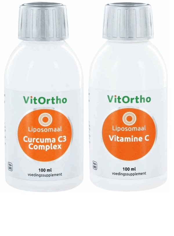 VitOrtho Liposomaal Curcuma C3 Complex + Vitamine C Combivoordeel