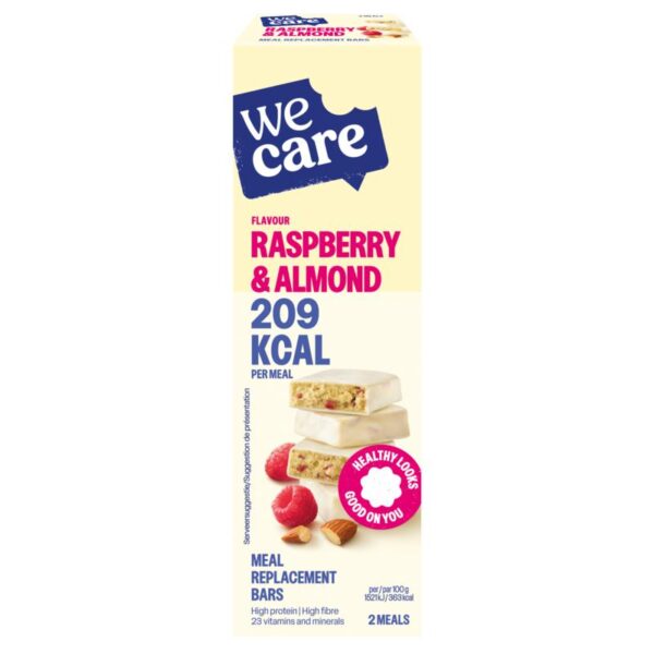 Wecare bars raspberry almond