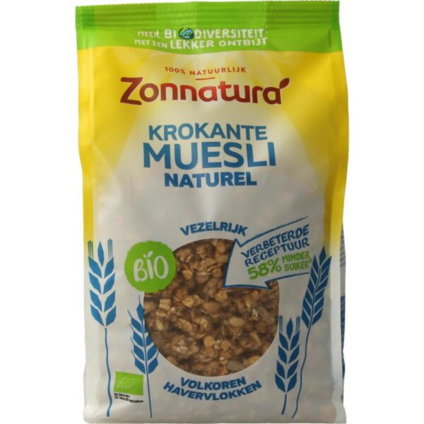 Zonnatura Krokante muesli naturel bio