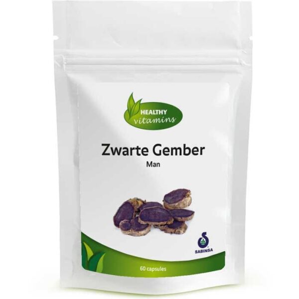 Zwarte Gember Man | 60 capsules | Vitaminesperpost.nl